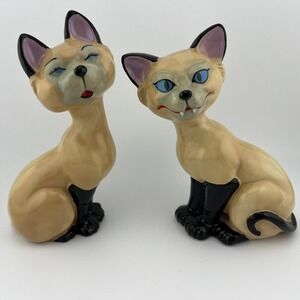 Vintage Wade Disney Siamese Cats Figurines Lady & Tramp Set England